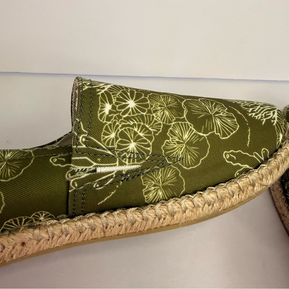 Vionic Green Floral Espadrille Shoes - Picture 8 of 8